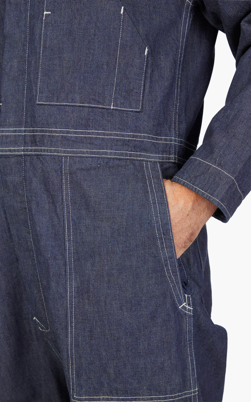 1132-1 PW Denim Engineer Coverall Indigo Blue - Image 10