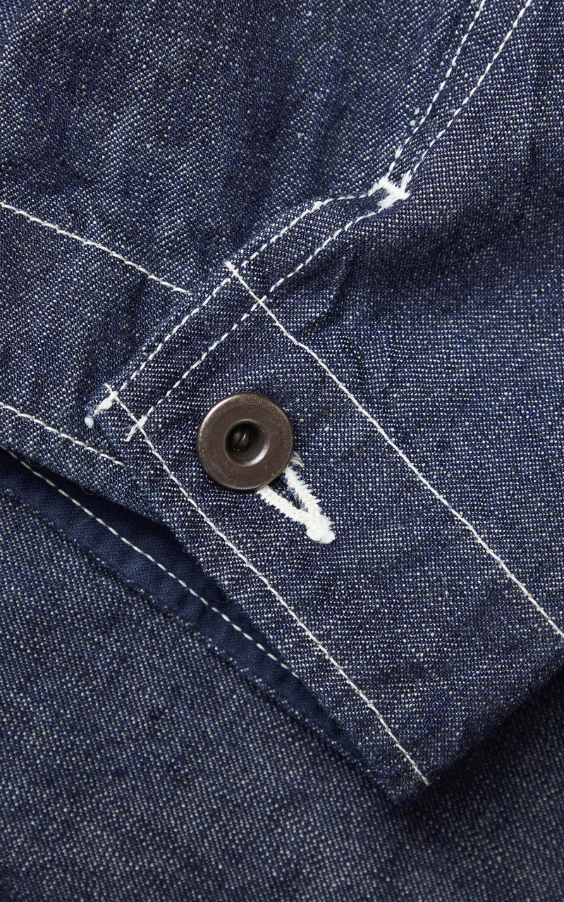 1132-1 PW Denim Engineer Coverall Indigo Blue - Image 14