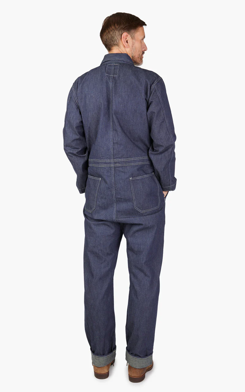 1132-1 PW Denim Engineer Coverall Indigo Blue - Image 6