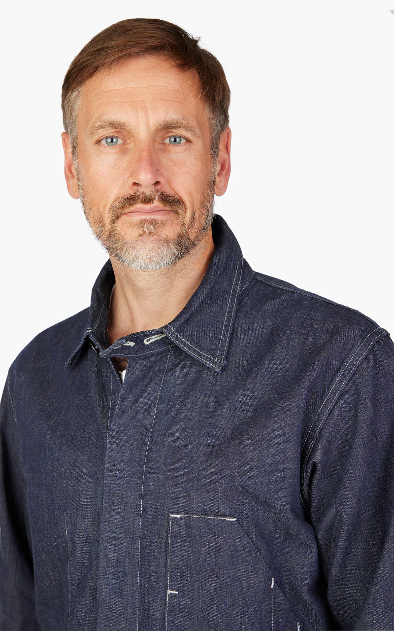 1132-1 PW Denim Engineer Coverall Indigo Blue - Image 8