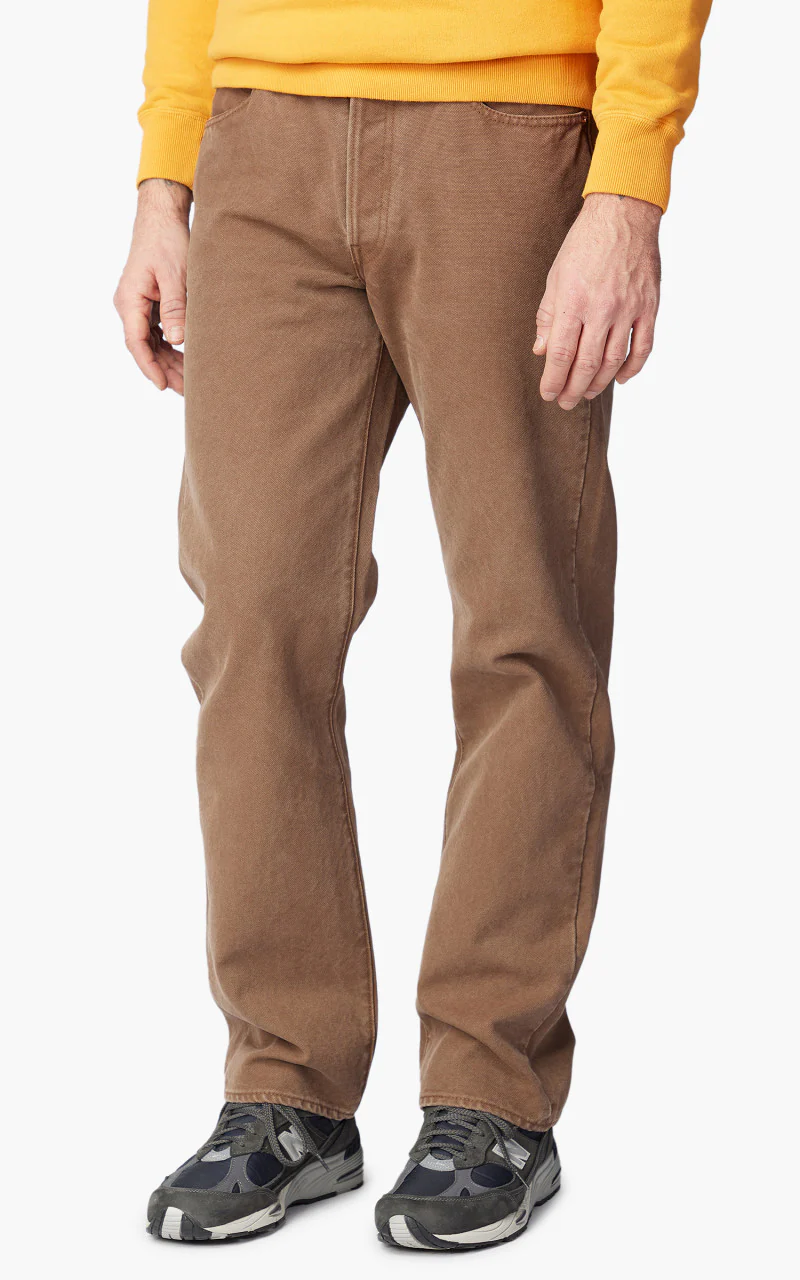 1133 Straight Pants Paraffin Canvas Brown 16oz - Image 5