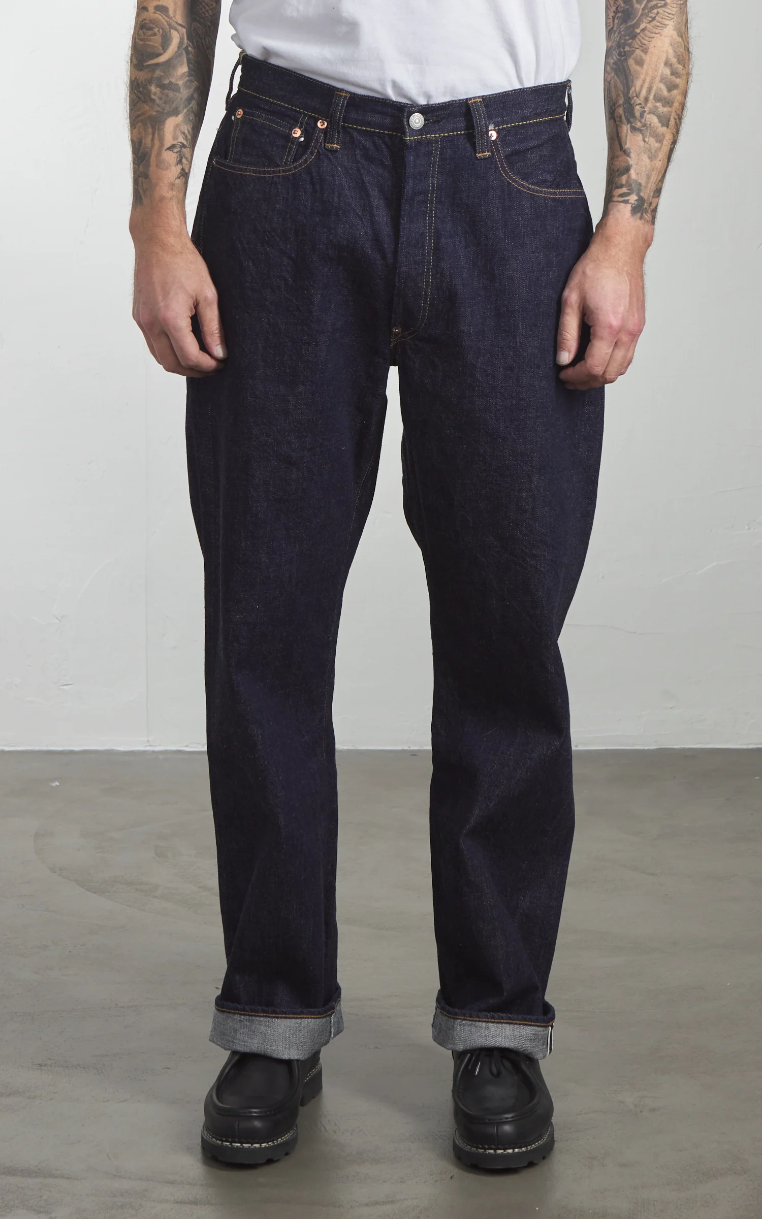 Fullcount 1136 Model 1937 Selvedge Denim One Wash Indigo - Image 2
