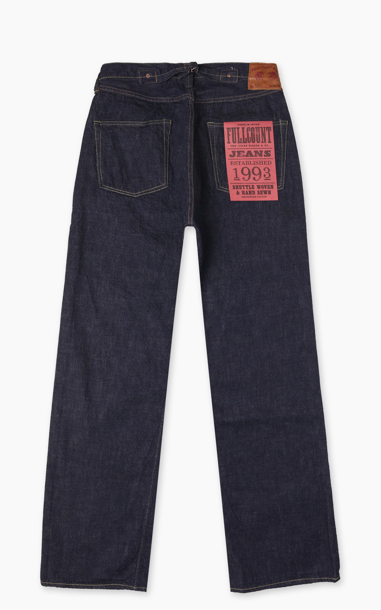 Fullcount 1136 Model 1937 Selvedge Denim One Wash Indigo - Image 3
