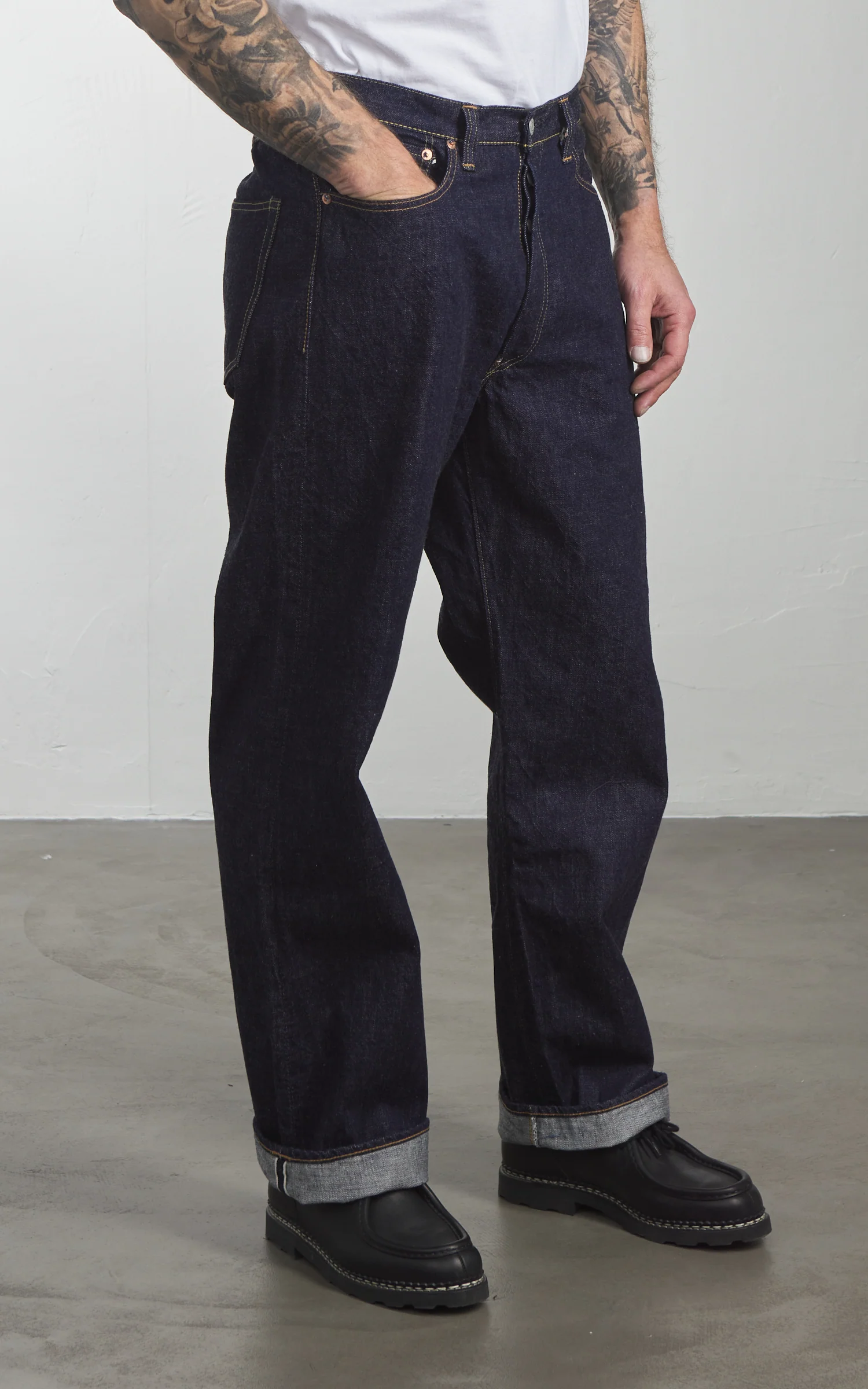 Fullcount 1136 Model 1937 Selvedge Denim One Wash Indigo - Image 4