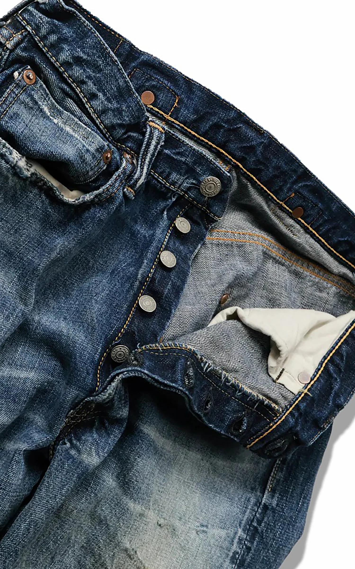 Fullcount 1136HW 1937 Model Selvedge Denim Mykonos Indigo Blue - Image 3