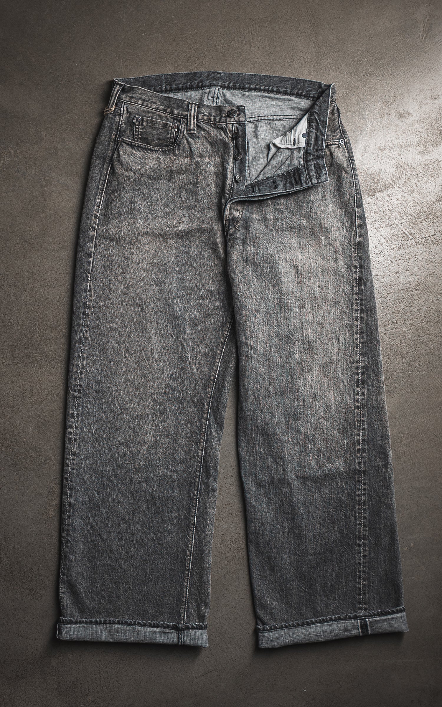 Fullcount 1137BKHW Duke 3 Model Selvedge Denim Dartford Black - Image 4