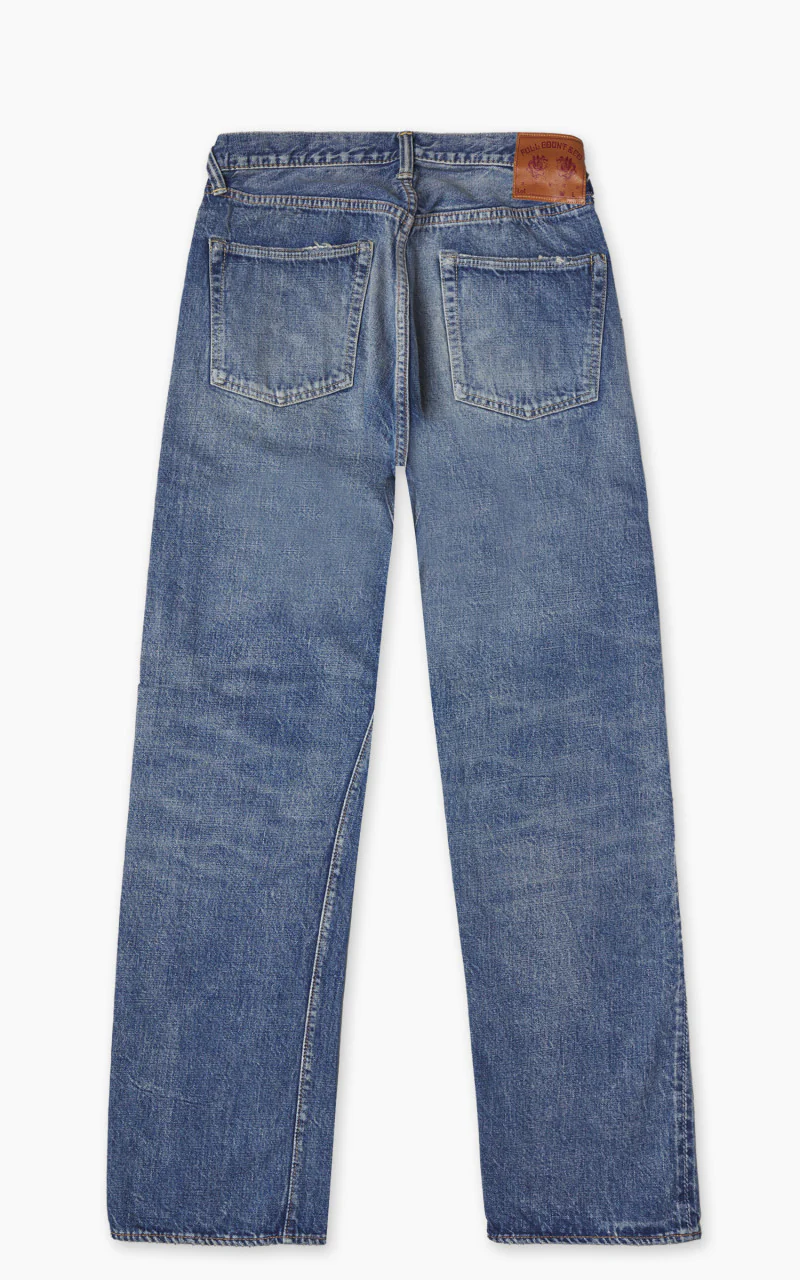 Fullcount 1341-1101 Straight Denim Dartford Washed Indigo Blue - Image 3