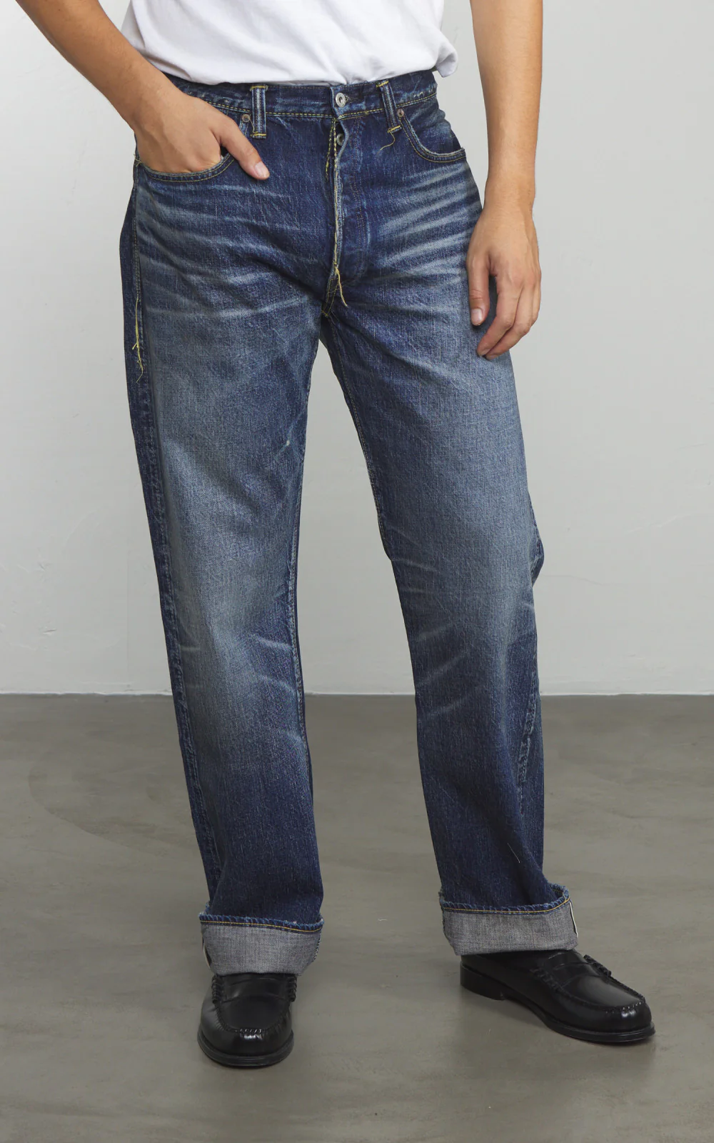 Fullcount 1353-S0105 Wide Denim "More Than Just Fear" Indigo Blue 13.7oz - Image 2