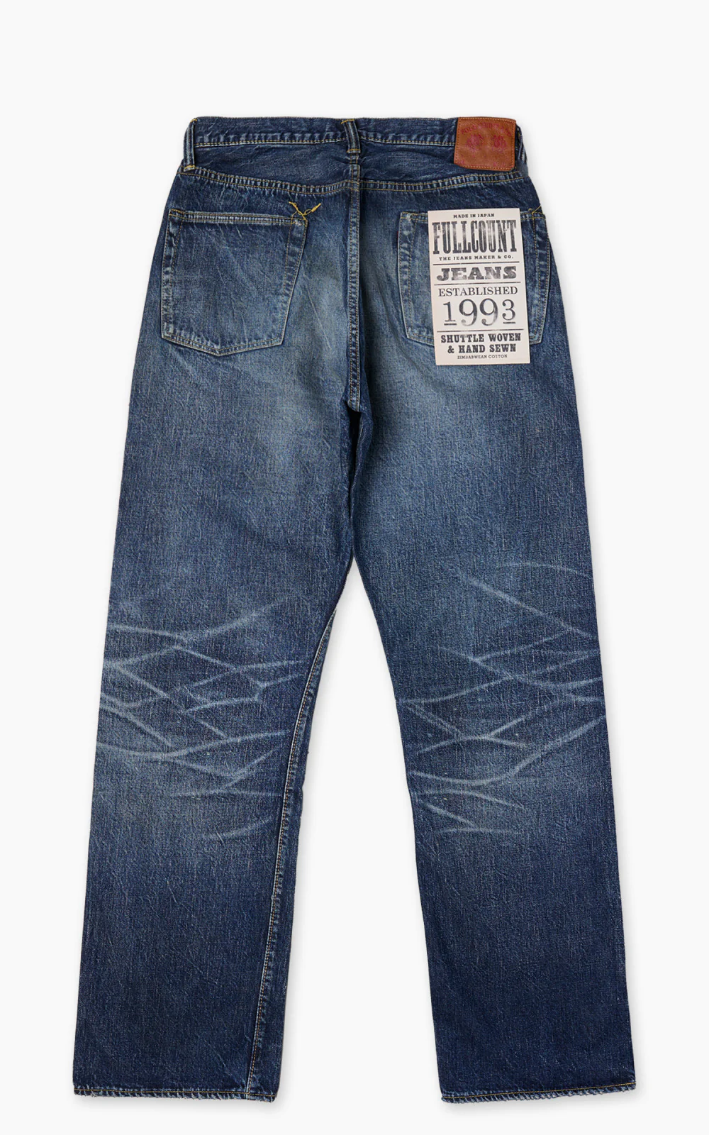 Fullcount 1353-S0105 Wide Denim "More Than Just Fear" Indigo Blue 13.7oz - Image 3