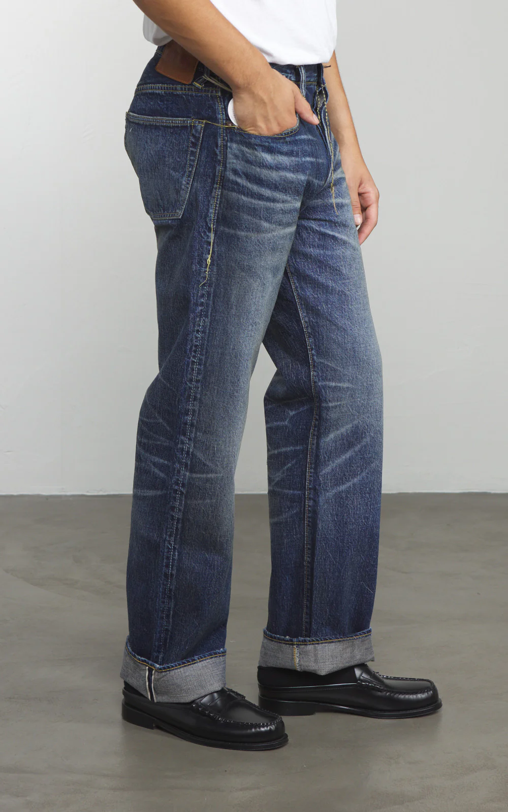 Fullcount 1353-S0105 Wide Denim "More Than Just Fear" Indigo Blue 13.7oz - Image 4