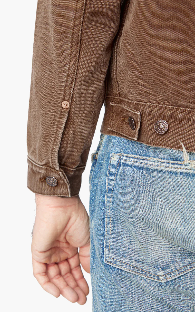 2035 Type 2 Paraffin Canvas Jacket Brown 16oz - Image 6