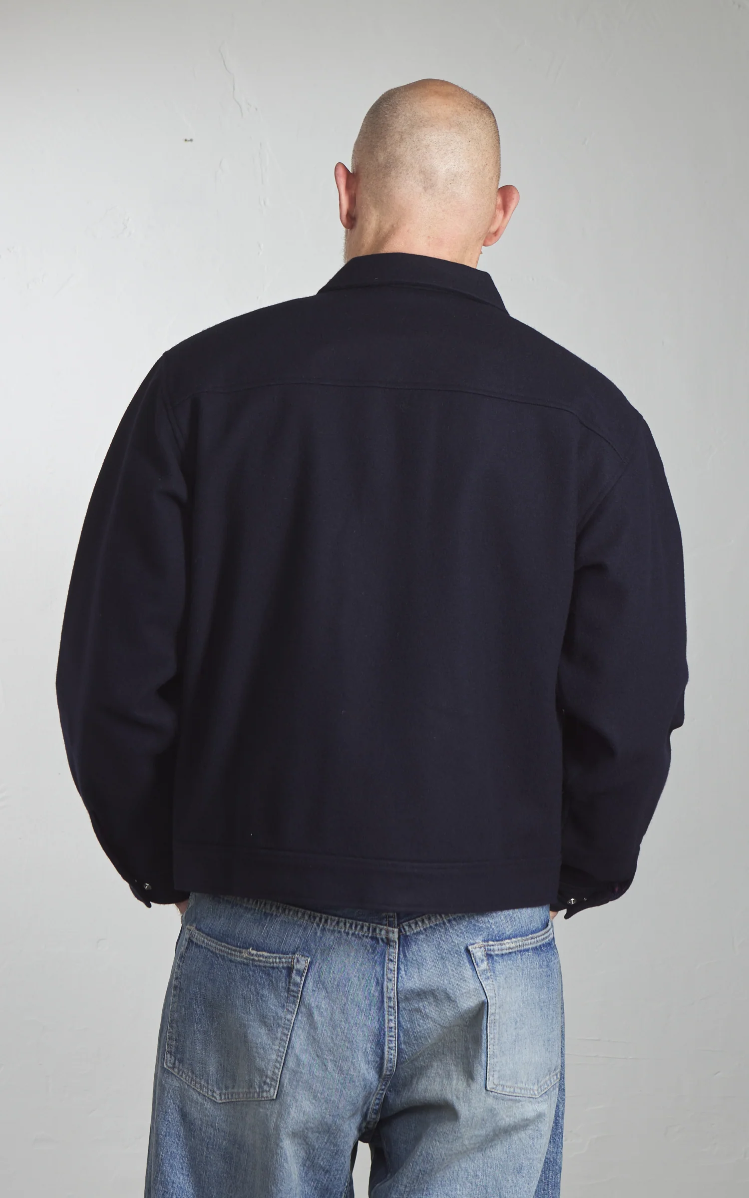 Fullcount 2041 Wool Melton Hollywood Dude Jacket Navy - Image 7