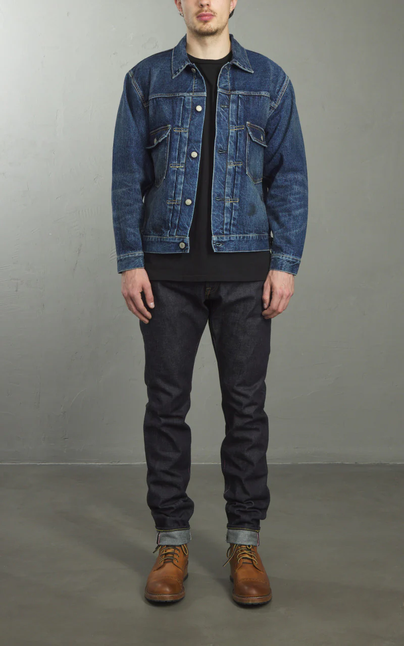 Fullcount 2050-2102 Type 2 Selvedge Denim Jacket Fear Of The Dark - Image 3