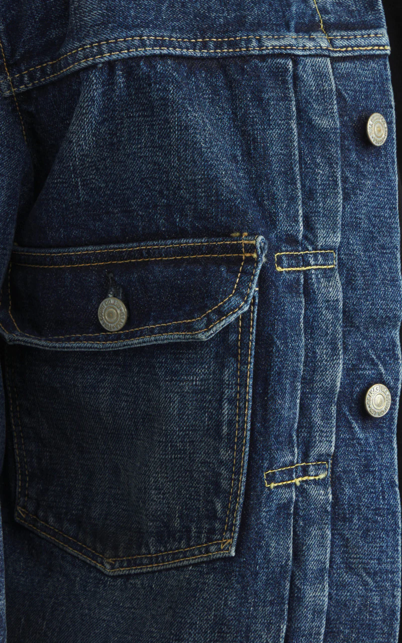 Fullcount 2050-2102 Type 2 Selvedge Denim Jacket Fear Of The Dark - Image 5