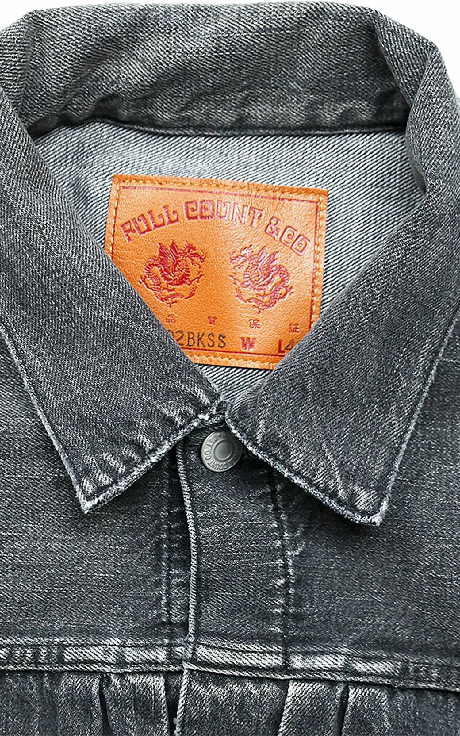 Fullcount 2102BKSSHW Type 2 Selvedge Super Smooth Denim Jacket Dartford Black - Image 3