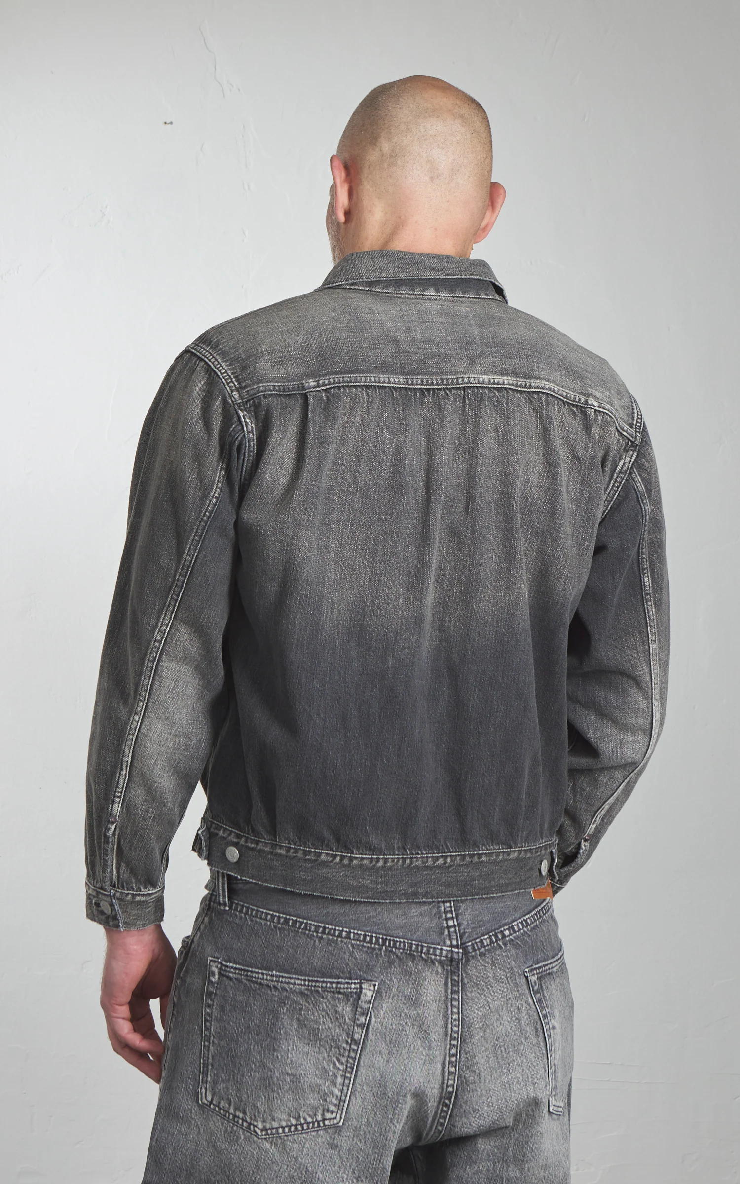 Fullcount 2102BKSSHW Type 2 Selvedge Super Smooth Denim Jacket Dartford Black - Image 6