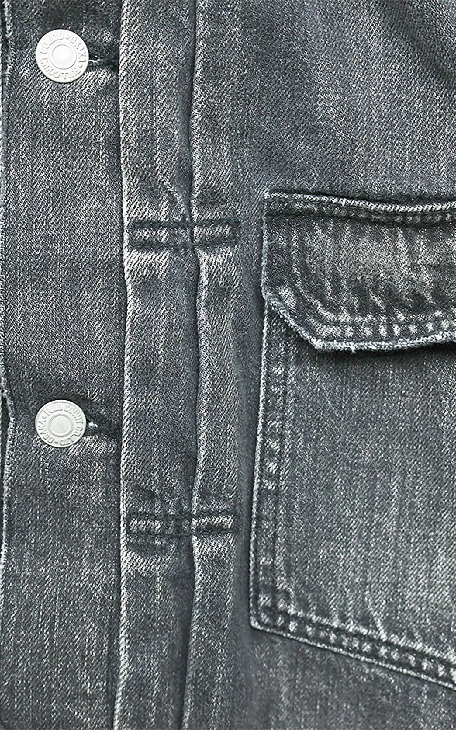 Fullcount 2102BKSSHW Type 2 Selvedge Super Smooth Denim Jacket Dartford Black - Image 7