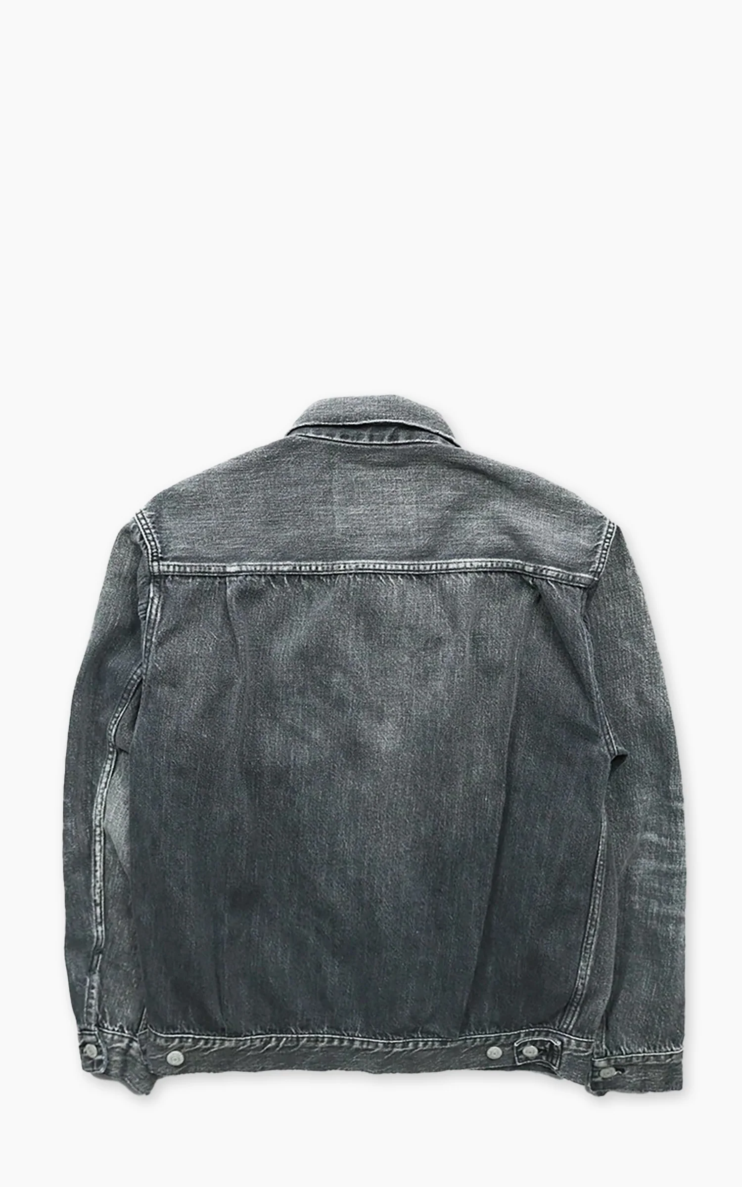 Fullcount 2102BKSSHW Type 2 Selvedge Super Smooth Denim Jacket Dartford Black - Image 8