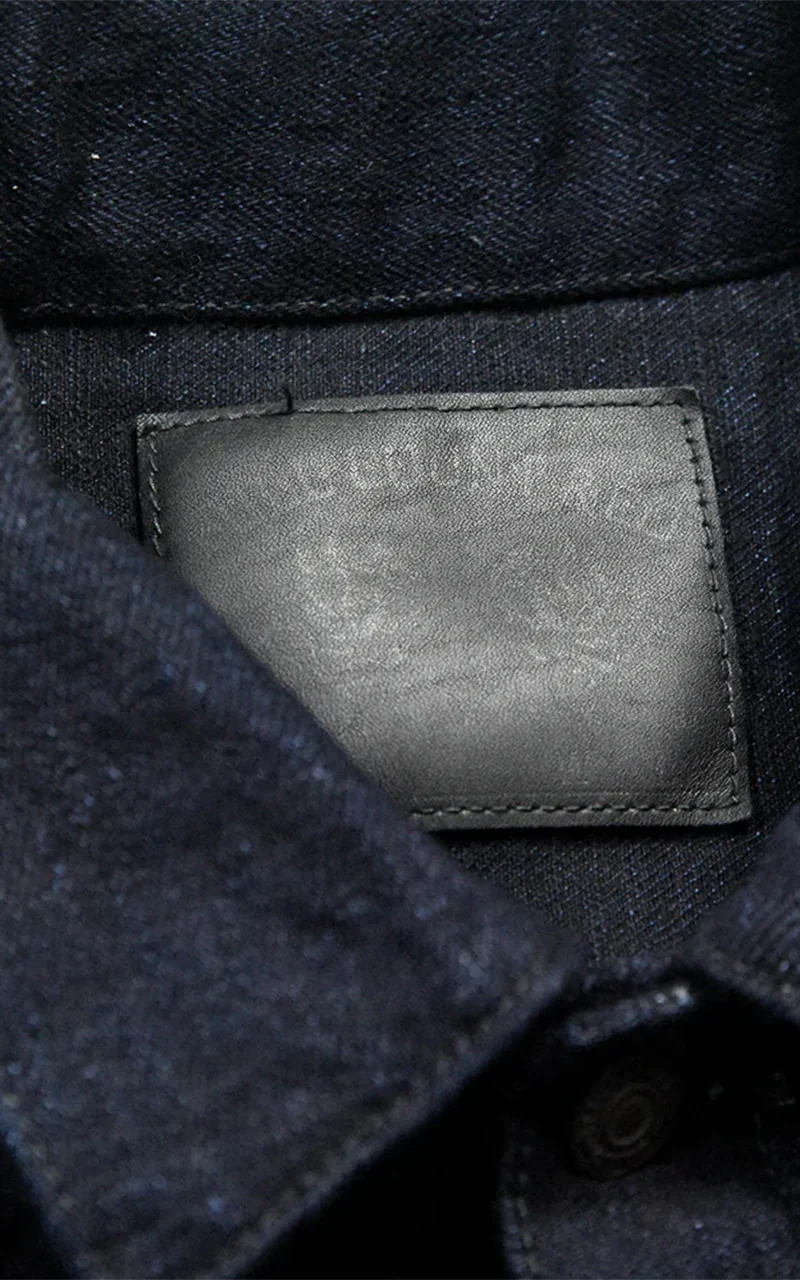 Fullcount 2102SRB Type 2 Selvedge Denim Jacket Super Rough Indigo x Black 15.5oz - Image 3
