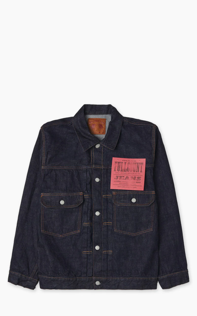 Fullcount 2102W-20 Type 2 Selvedge Denim Jacket One Wash