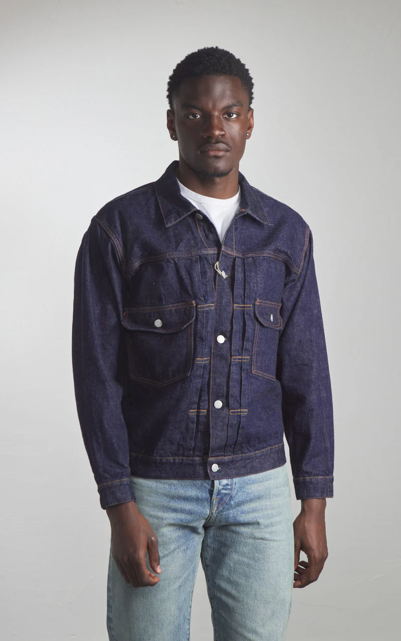 Fullcount 2102W-20 Type 2 Selvedge Denim Jacket One Wash - Image 2