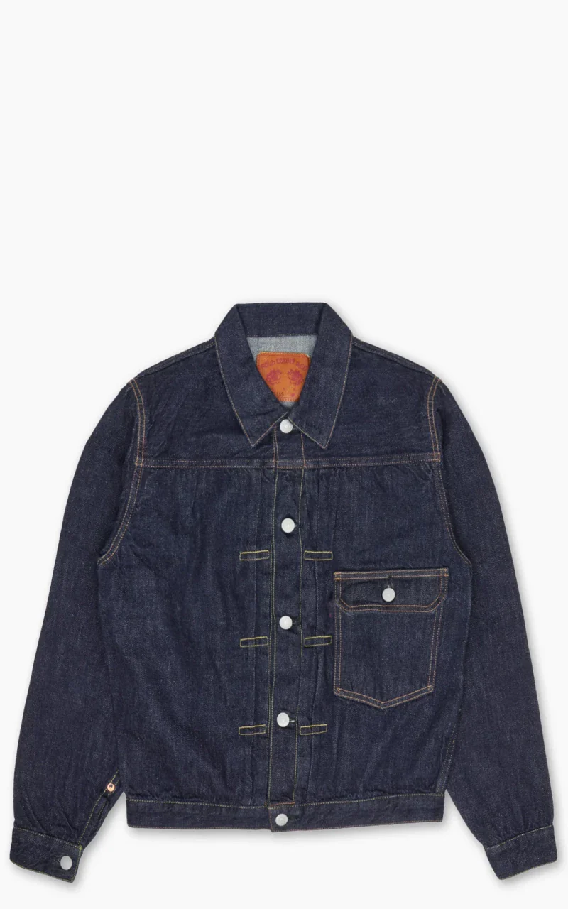 2107SSW Type 1 Selvedge Denim Jacket Super Smooth One Wash Indigo