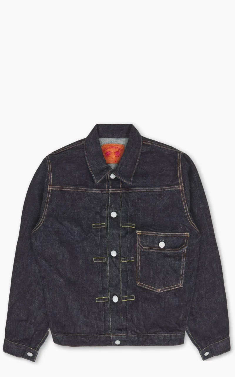 Fullcount 2107XXW Type 1 Selvedge Denim Jacket Heavy Ounce One Wash Indigo