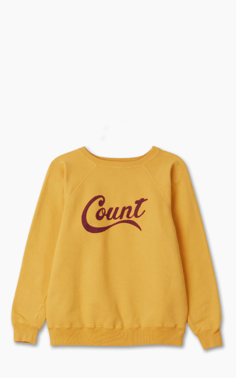 3765-2 "Count" Raglan Sleeve College Sweatshirt Golden Yellow