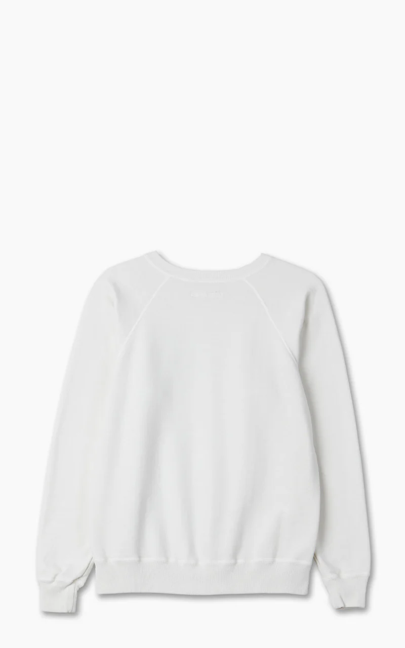 Fullcount 3765-2 "Count" Raglan Sleeve College Sweatshirt Off White - Image 3