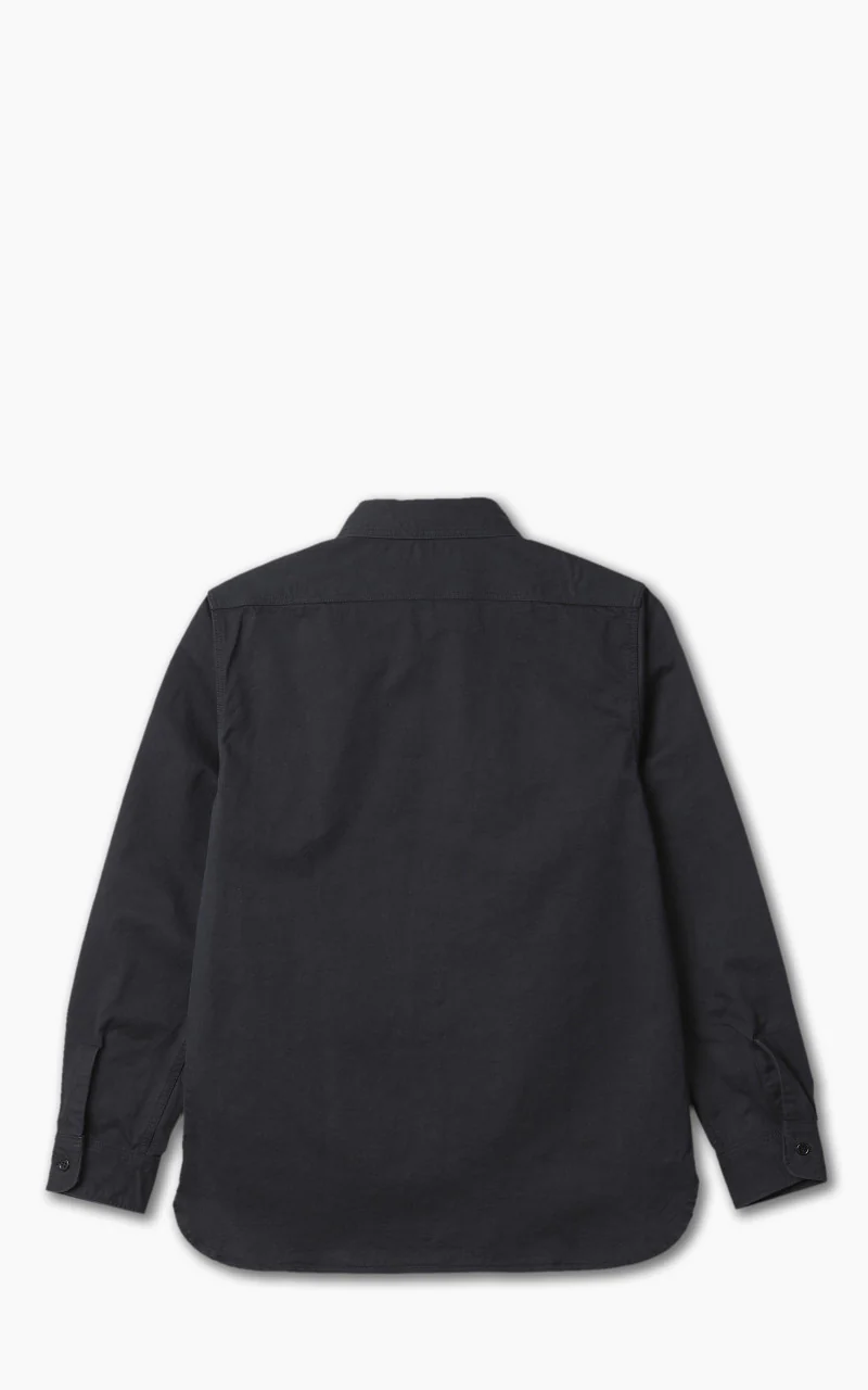 Fullcount 4076 Old Japanese Twill Work Shirt Ink Black - Image 3