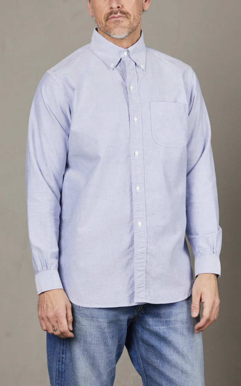 Fullcount 4081 Good Old B.D. Shirt Blue - Image 3