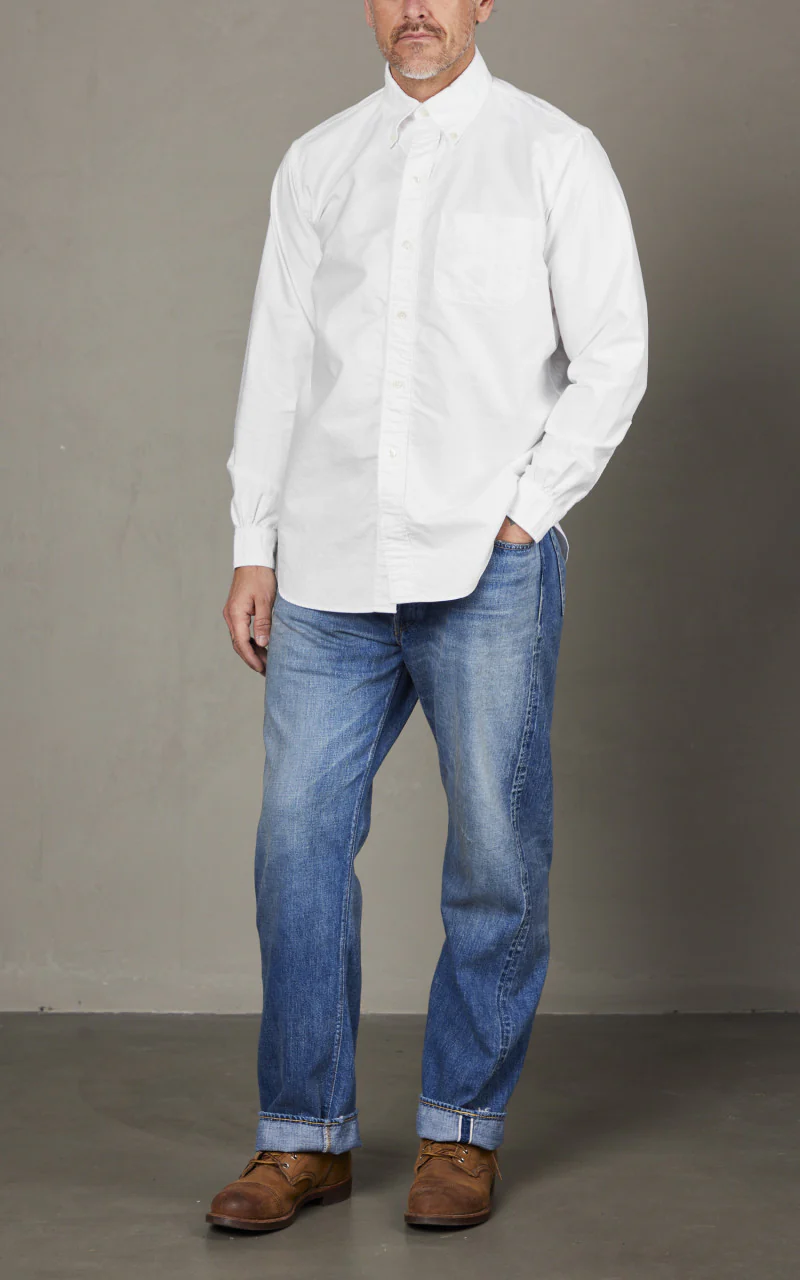 4081 Good Old B.D. Shirt White - Image 2