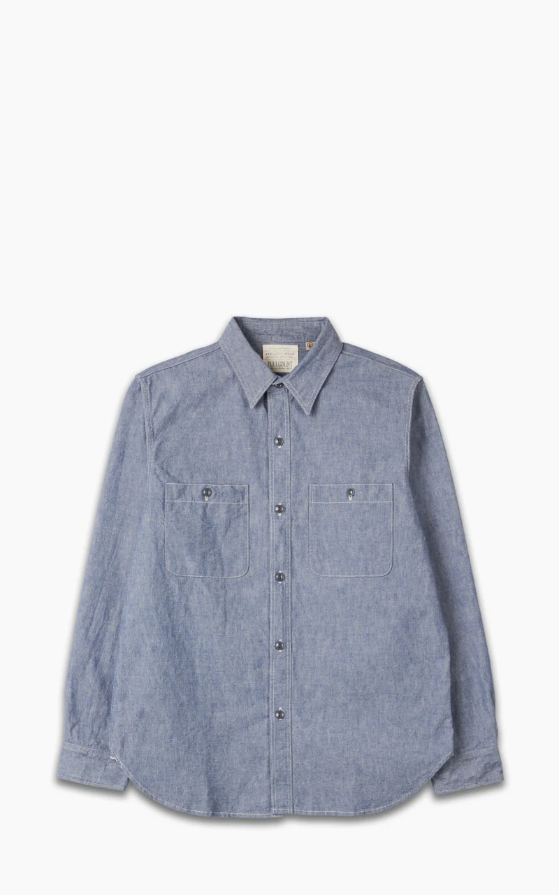 4810-23A Heavy Duty Chambray Shirt Indigo Blue