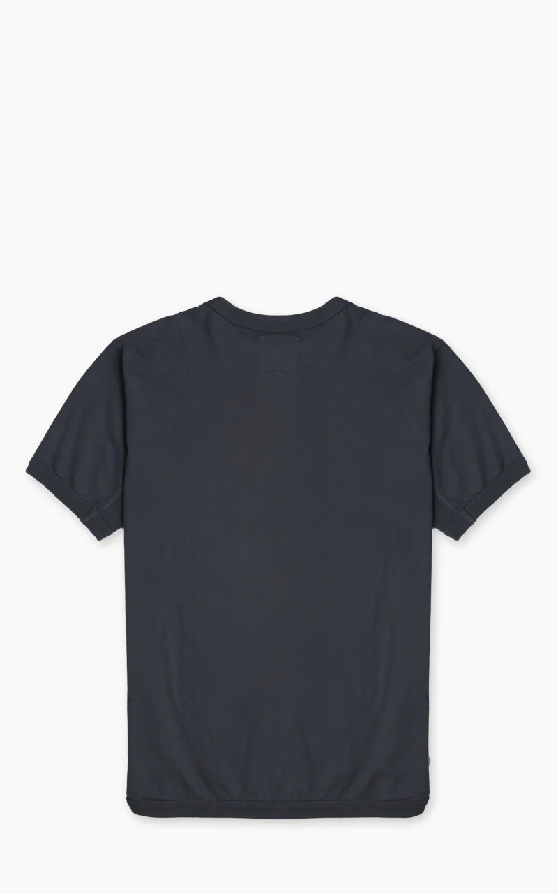 Fullcount 5222-22 Flat Seam Heavyweight T-Shirt Ink Black - Image 3