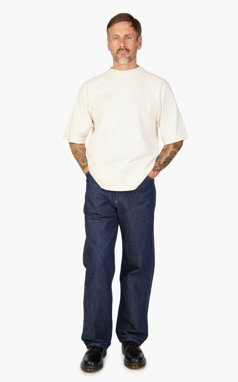 Fullcount 5222FB Heavyweight Football T-Shirt Ecru - Image 2