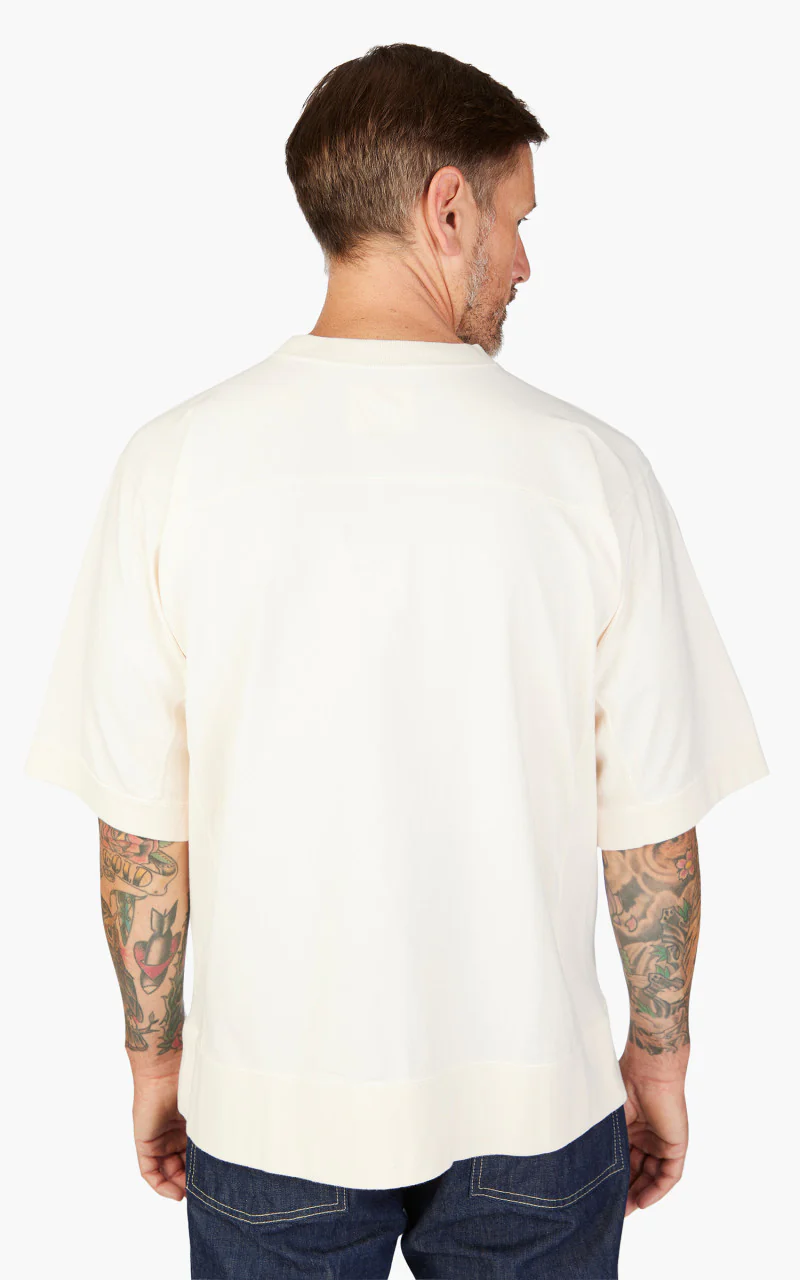 Fullcount 5222FB Heavyweight Football T-Shirt Ecru - Image 5