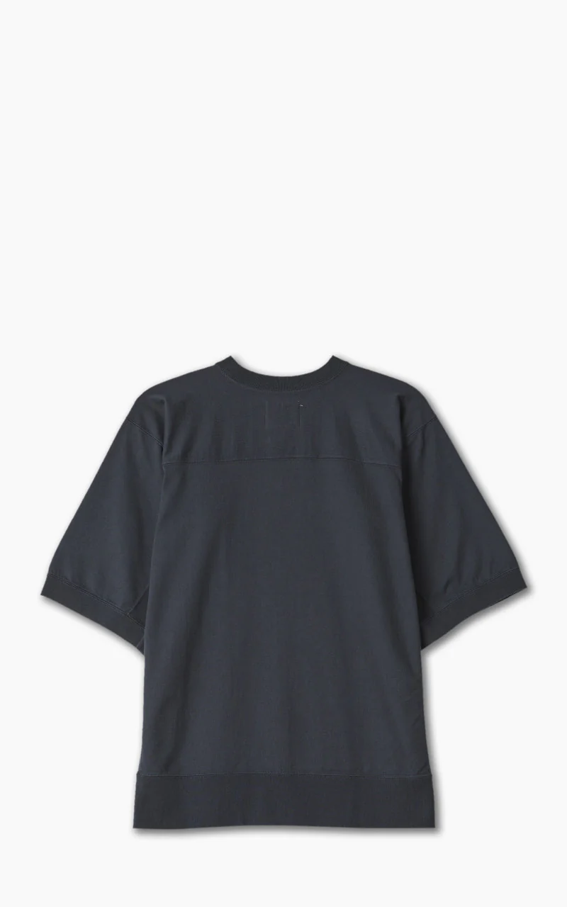Fullcount 5222FB Heavyweight Football T-Shirt Ink Black - Image 3