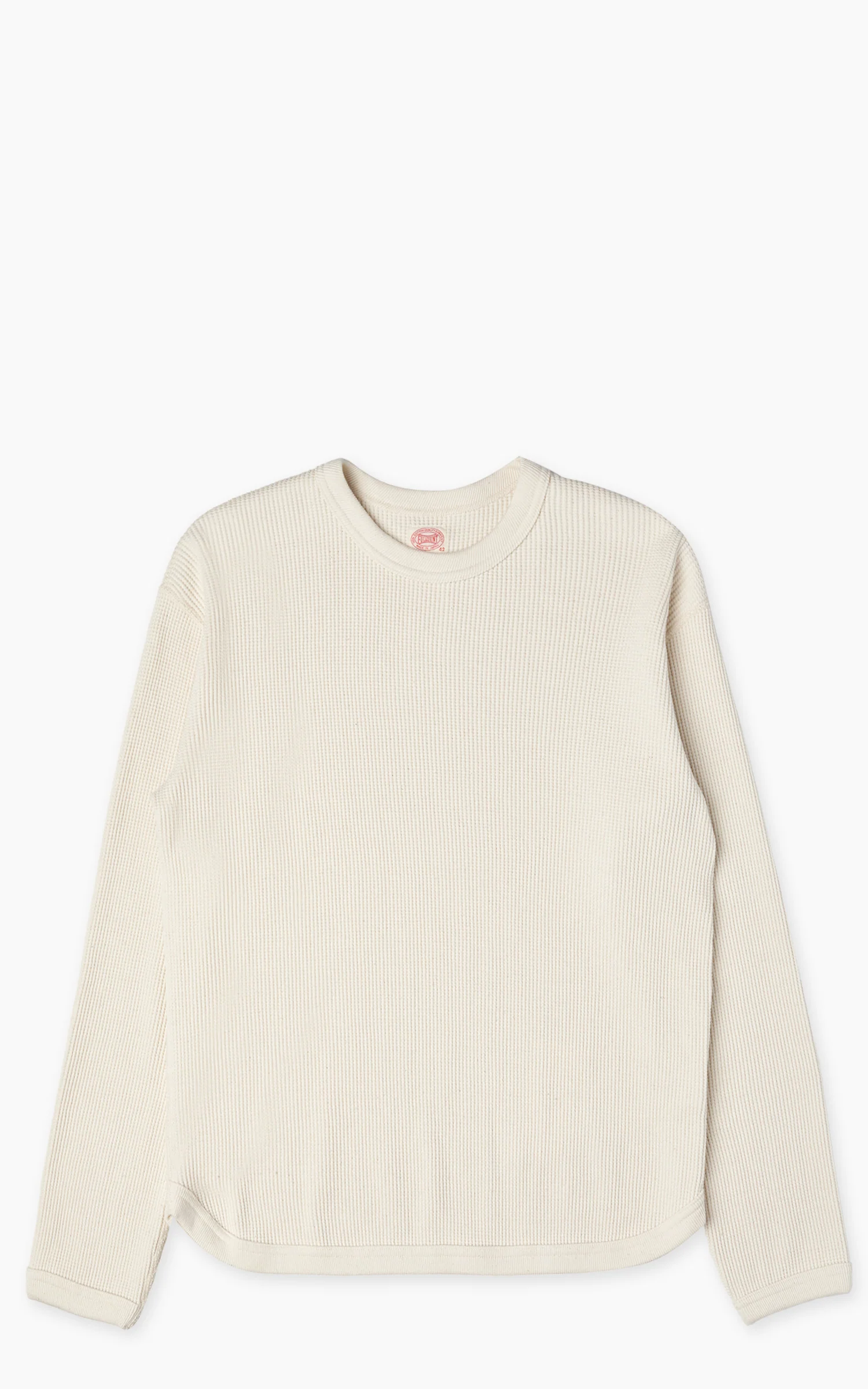 Fullcount 5964-22 Heavyweight Waffle Longsleeve T-Shirt Ecru