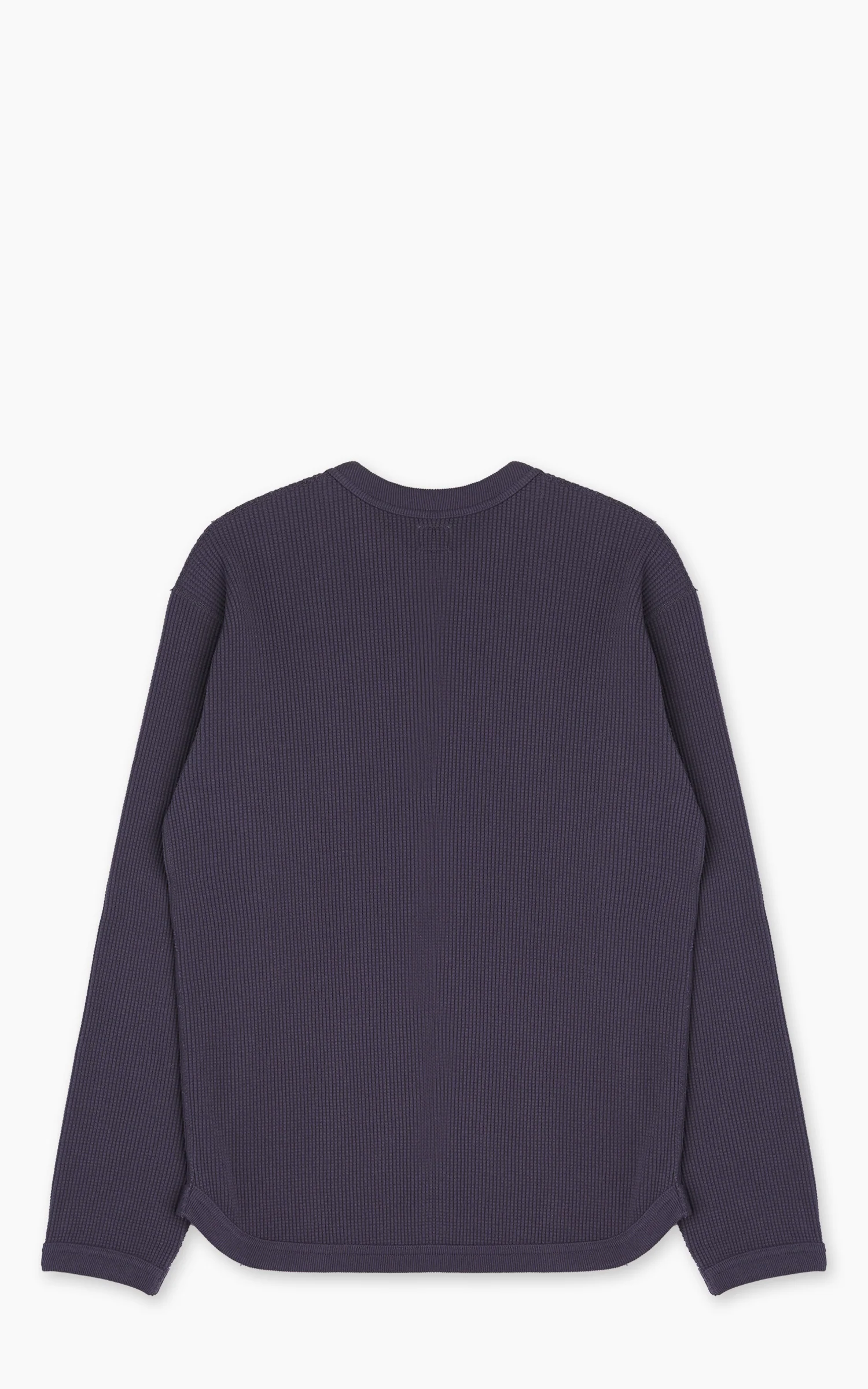 Fullcount 5964-25 Heavyweight Waffle Longsleeve T-Shirt Egg Plant - Image 4