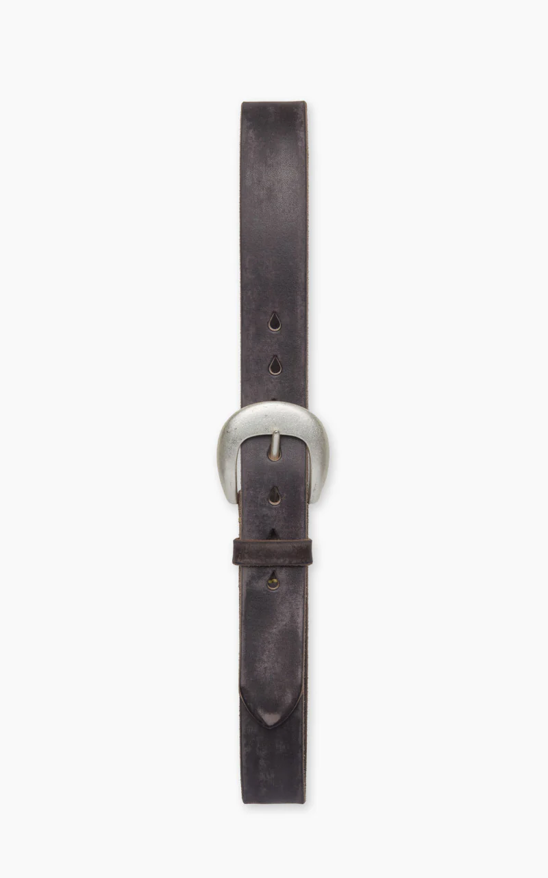 Fullcount 6210 Wild Leather Belt Black - Image 3