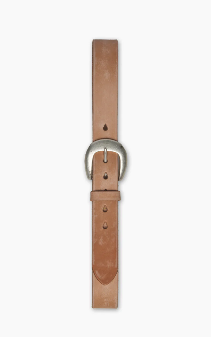 Fullcount 6210 Wild Leather Belt Natural - Image 3