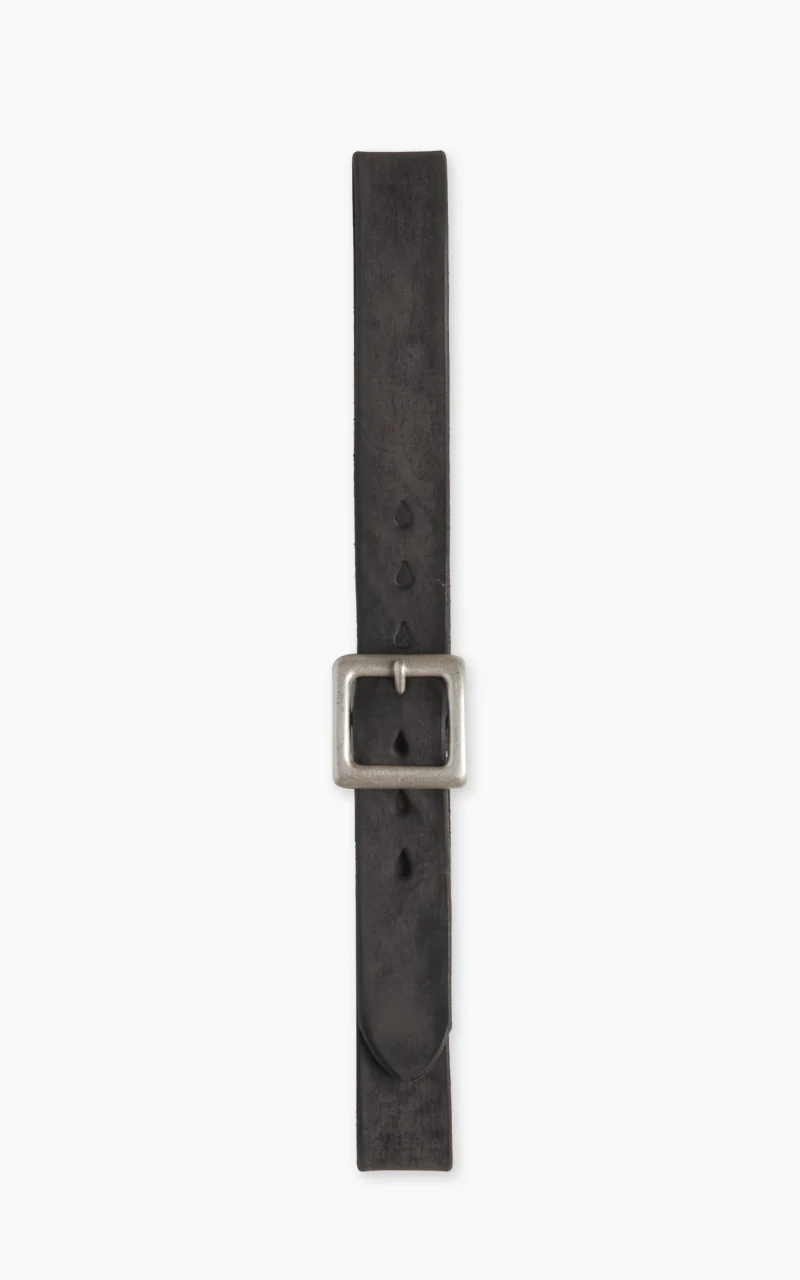Fullcount 6211 Wild Leather Garrison Belt Black - Image 3