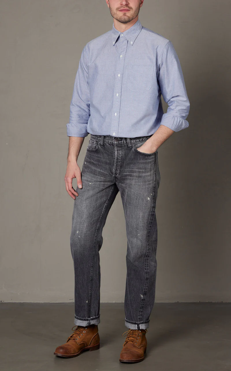 Lot 1101BKHW Straight Denim Dartford Black - Image 2