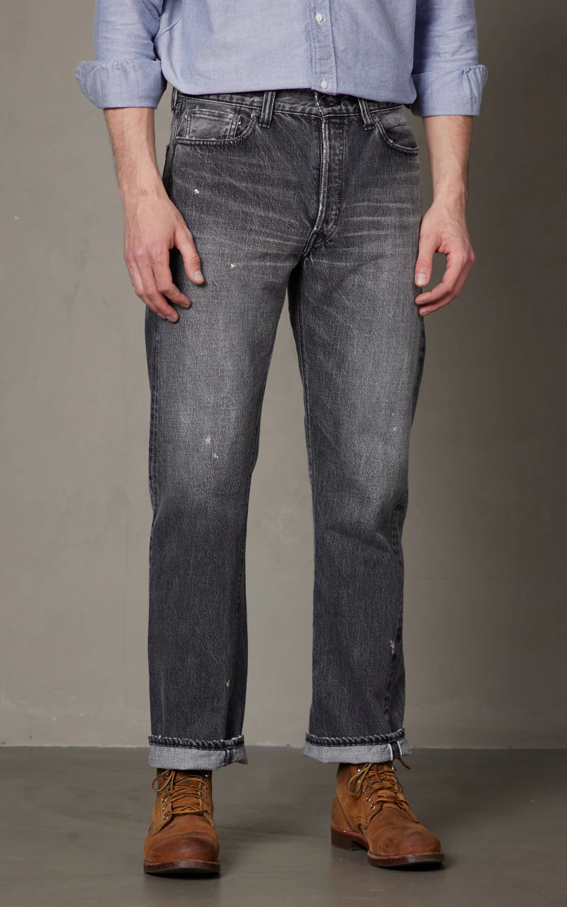 Lot 1101BKHW Straight Denim Dartford Black - Image 3