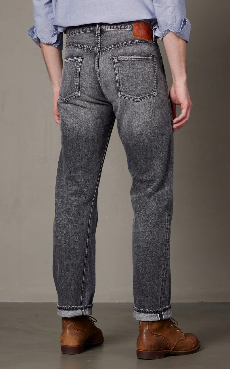 Lot 1101BKHW Straight Denim Dartford Black - Image 4