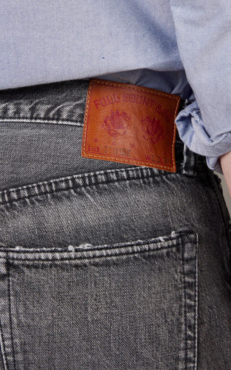 Lot 1101BKHW Straight Denim Dartford Black - Image 5