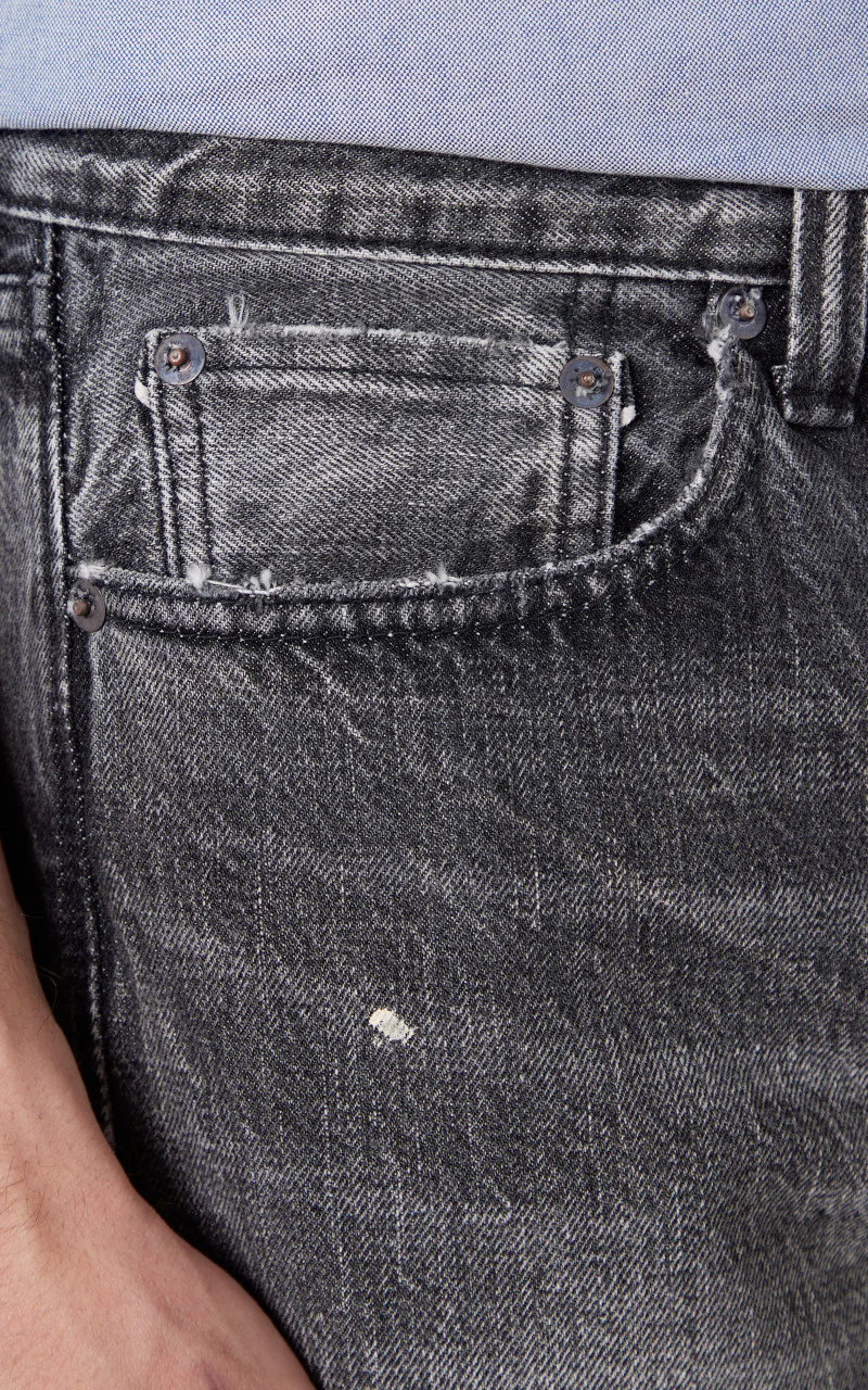 Lot 1101BKHW Straight Denim Dartford Black - Image 6