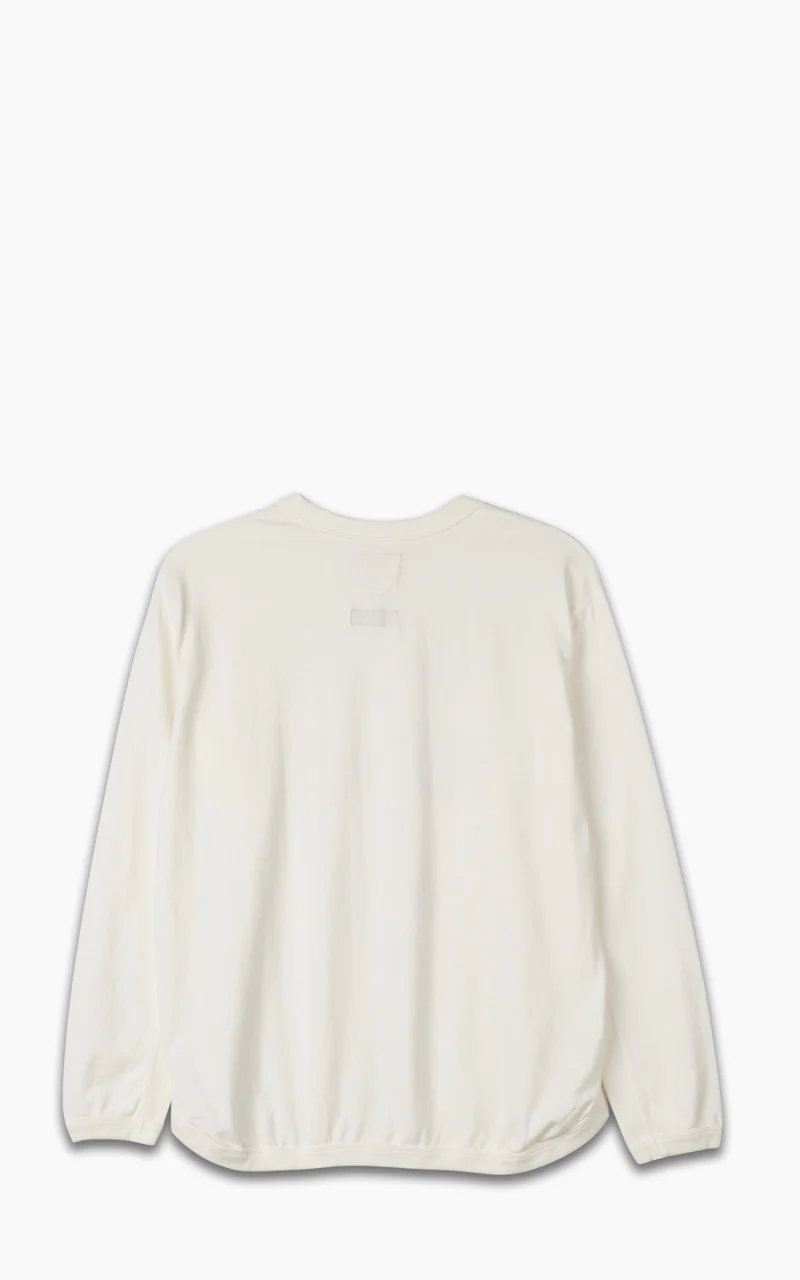 RL-005 Flat Seam Heavyweight Longsleeve T-Shirt White - Image 3