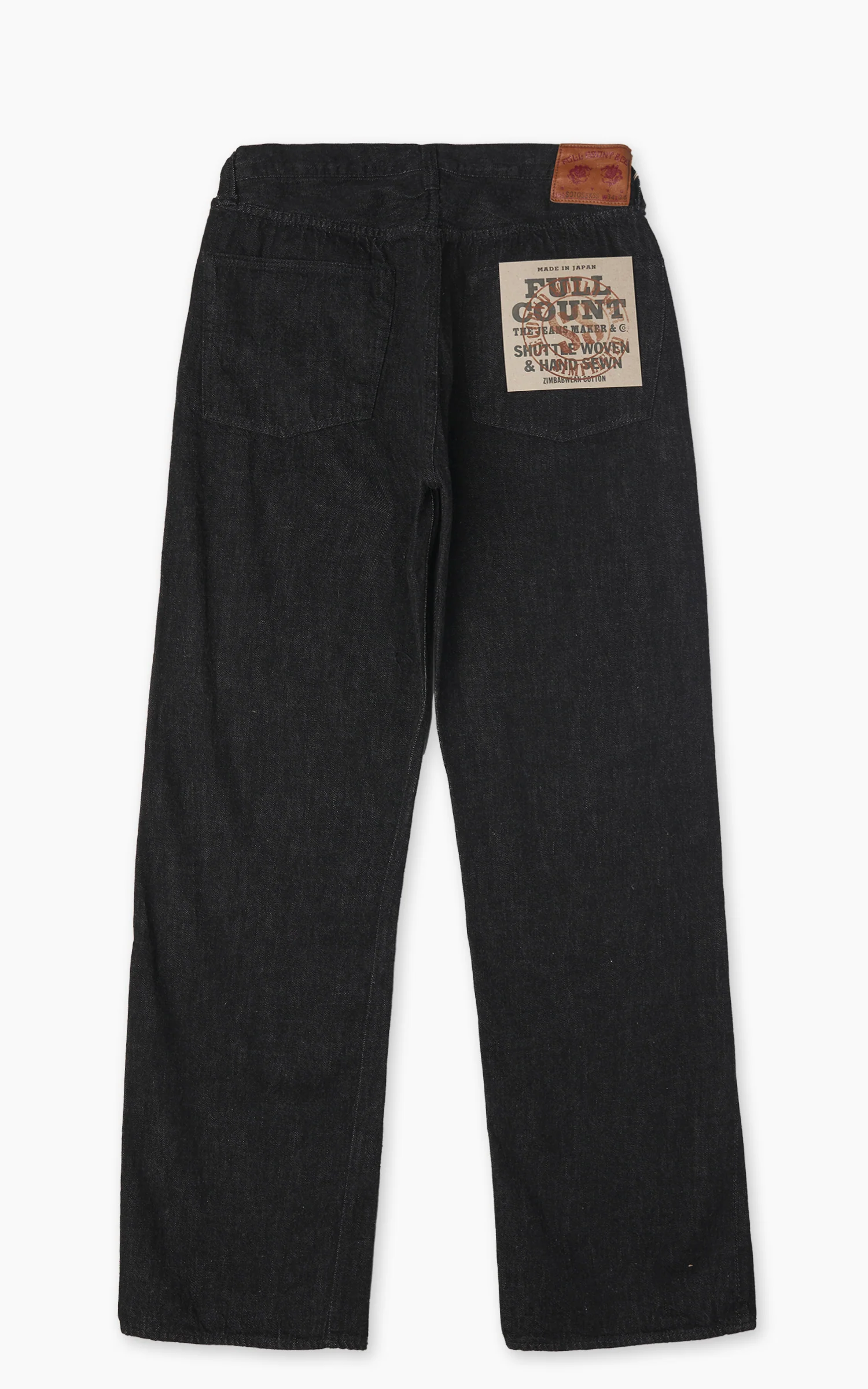 Fullcount S0105BKSSW WWII Model Denim Pants One Wash Black 11.5oz - Image 2