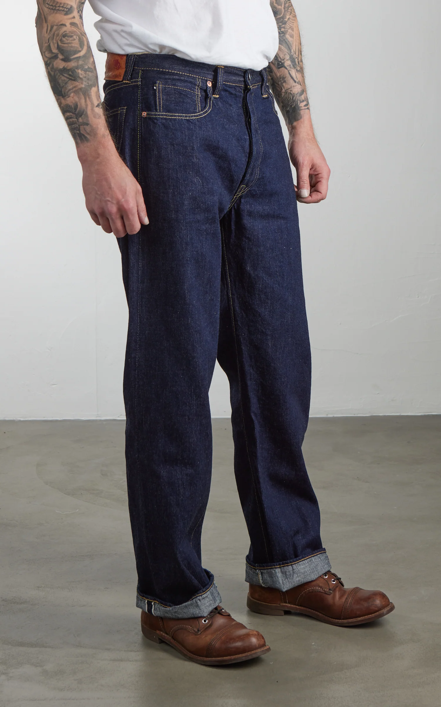 Fullcount S0105SSW WWII Model Denim Pants One Wash Indigo 11.5oz - Image 4